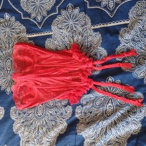 VS Red Lace Corset